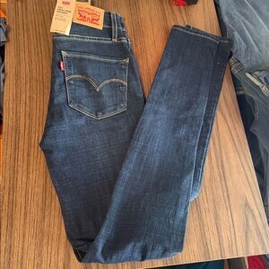 Levi's Women’s Dark Blue Sculpt HighRise Skinny Jeans